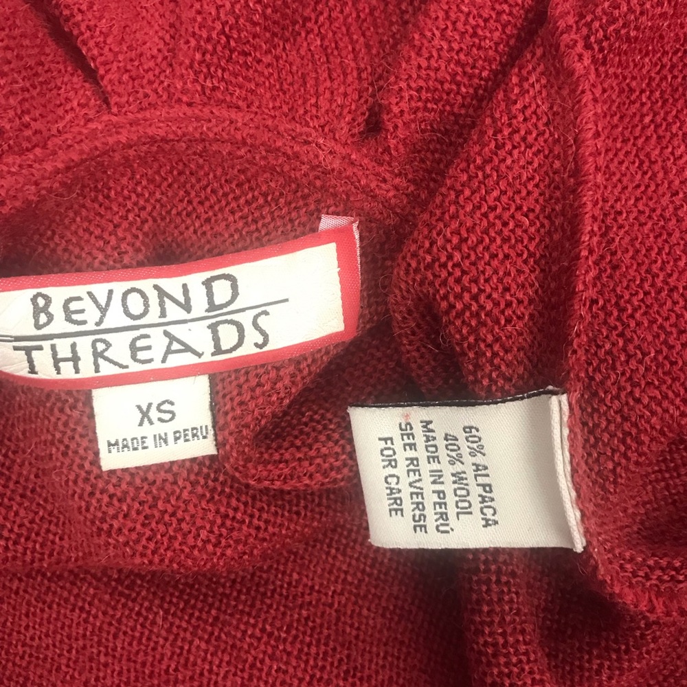 Beyond Threads Ruffle Duster Sweater Jacket - image 7